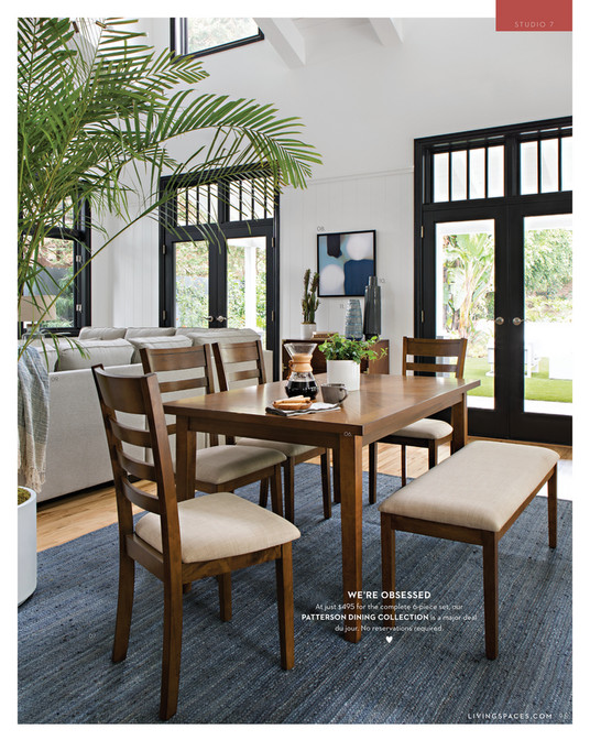 Living Spaces - Fall 2017 - Patterson 6 Piece Dining Set Living Spaces - Fall 2017 - Patterson 6 Piece Dining Set