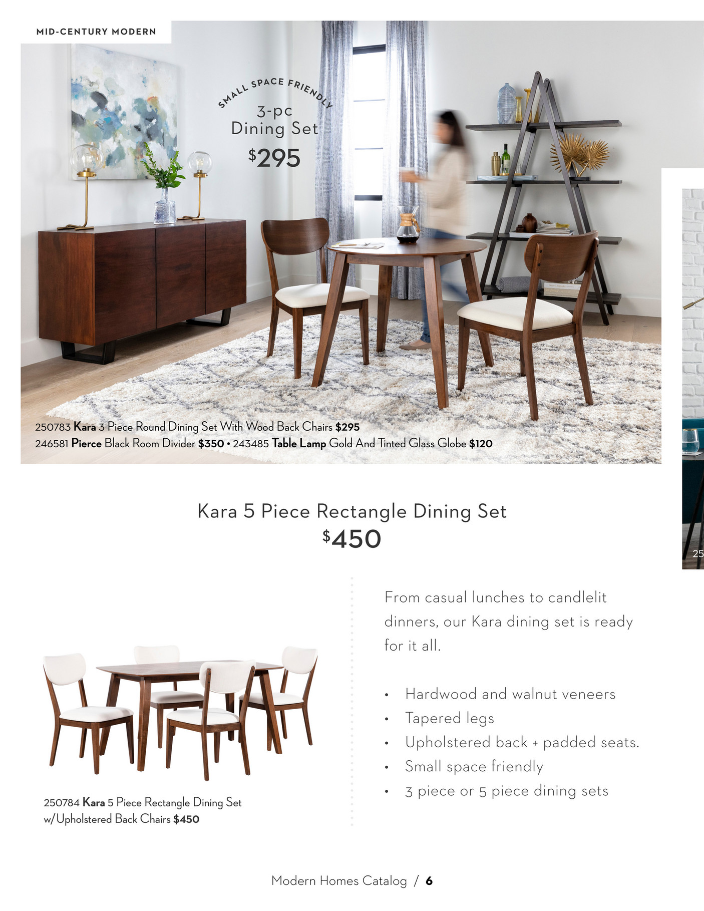 small 3 piece sectional on Living Spaces Modern Living Catalog 2019 Allie Jade 2 Piece Sectional With Right Arm Facing Sofa