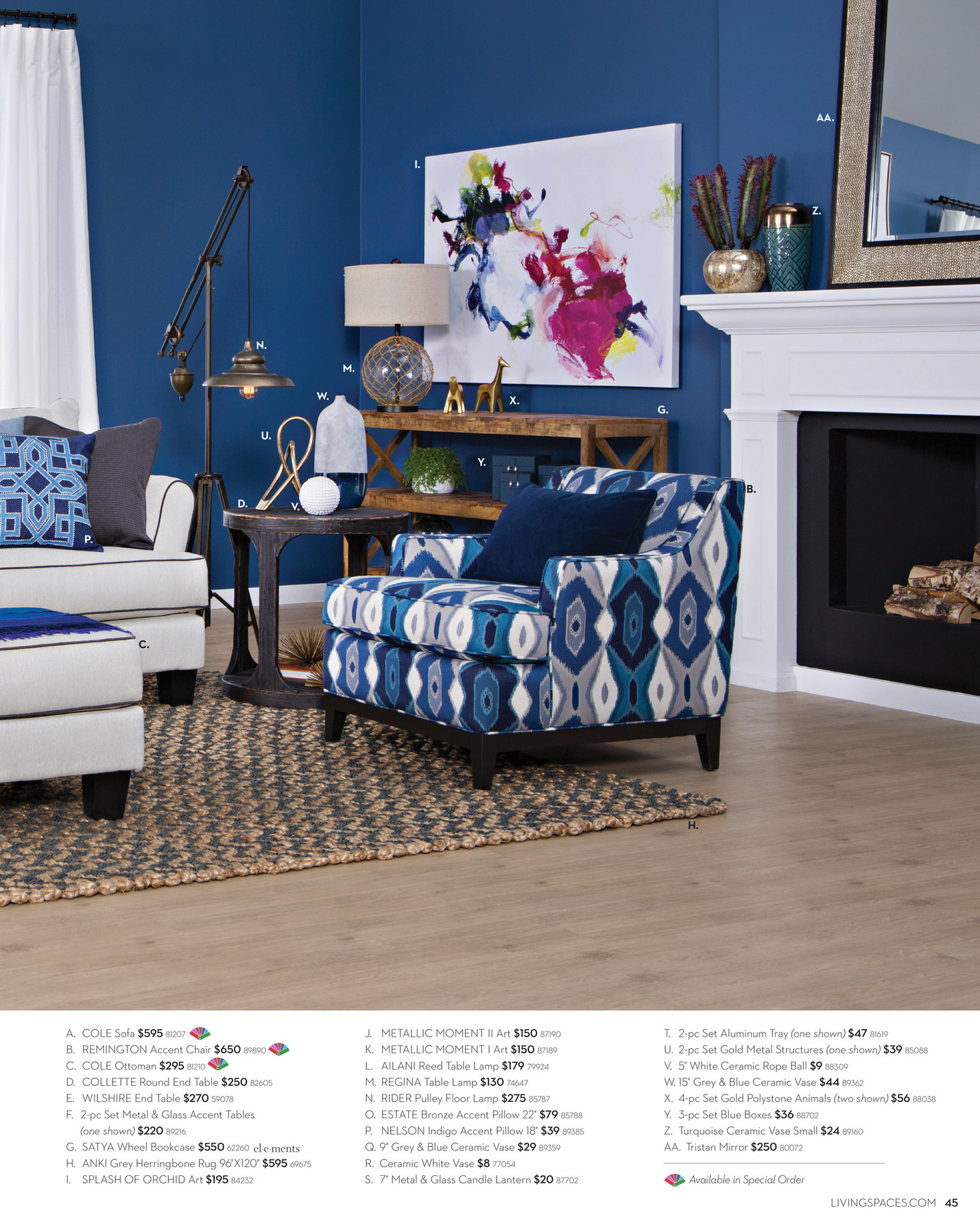 Living Spaces Product Catalog February 16 Picture Splash Of Orchid