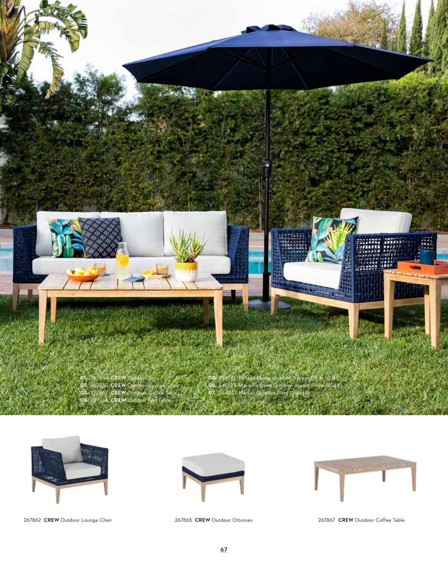 caspian outdoor furniture on Living Spaces Outdoor 2021 Caspian Navy Outdoor Lounge Chair