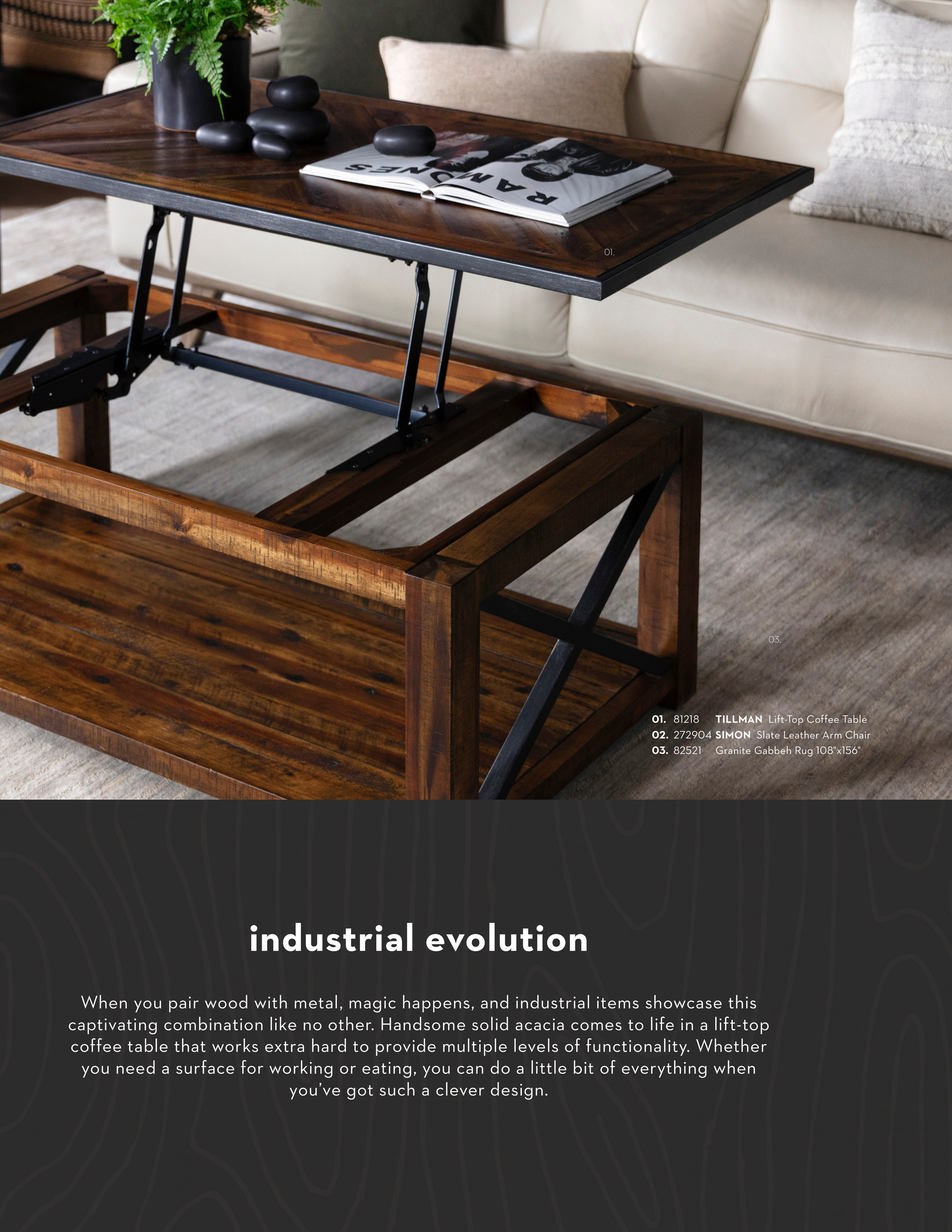 Wood Furniture Catalog 2021 - Tillman Lift-Top Coffee Table With Wheels -  Living Spaces