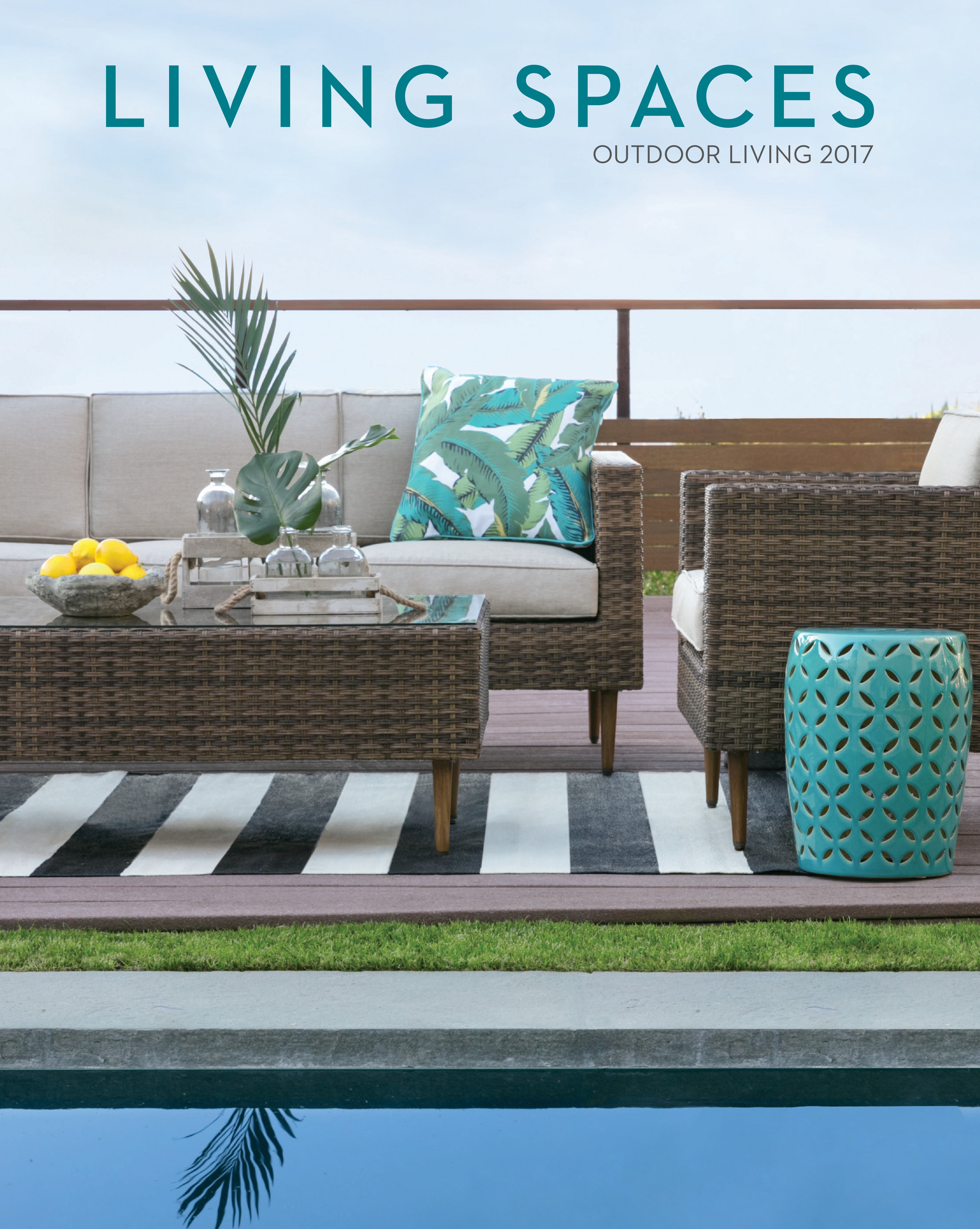 outdoor modular sectional on Living Spaces Product Catalog Outdoor 2017 Varadero Sofa W Storage
