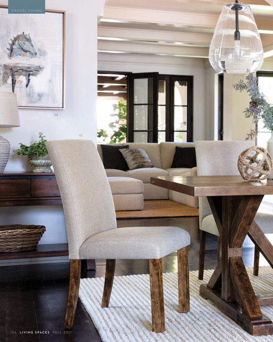 Living Spaces Fall 2017 Chandler Extension Dining Table