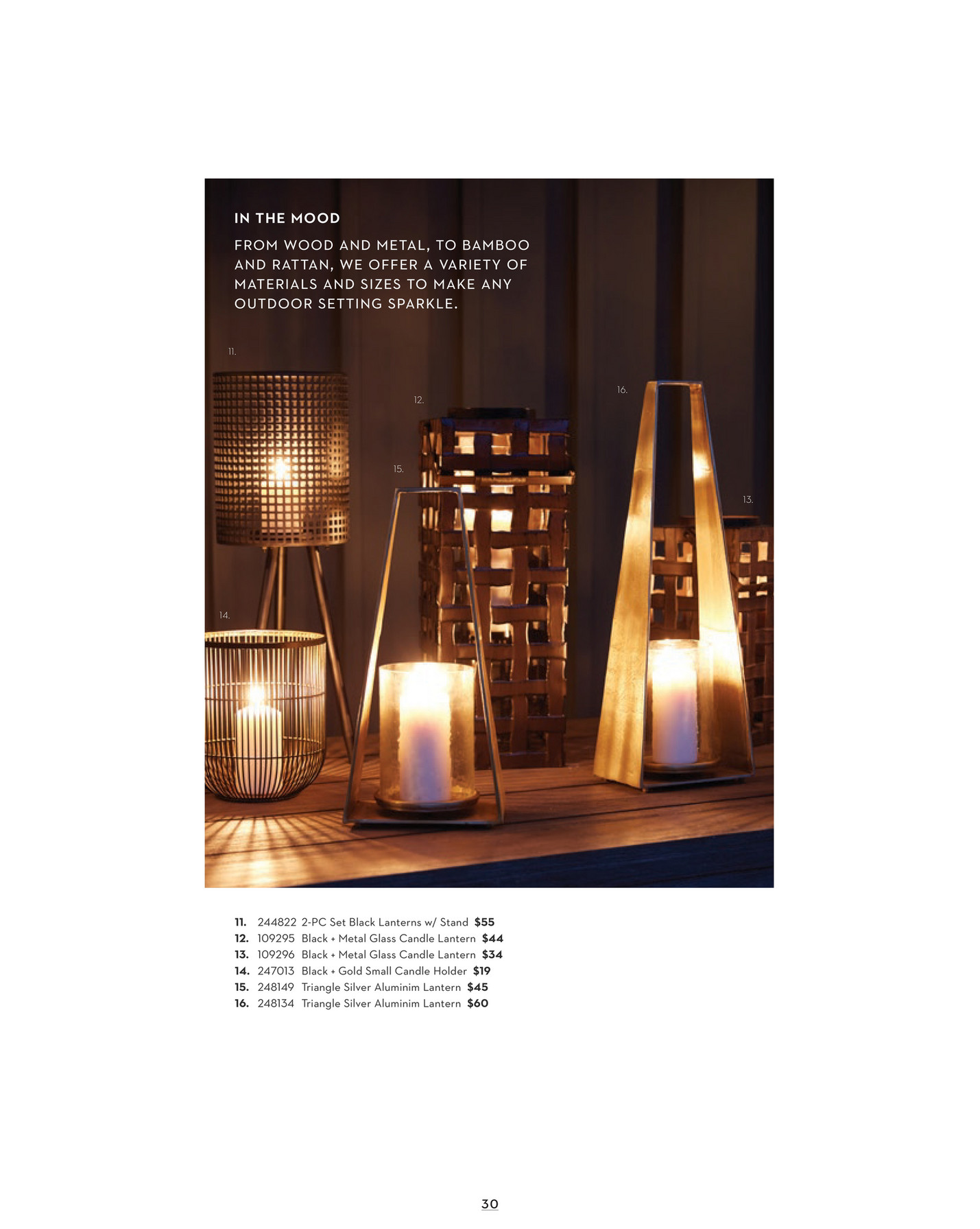 outdoor candle holder on Living Spaces Outdoor 2019 Black And Gold Small Candle Holder